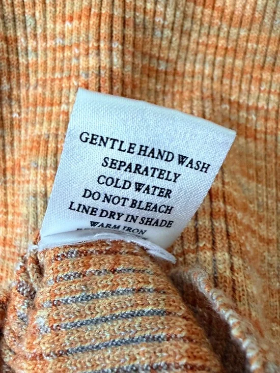 Peppermayo Sleeveless Knit Mini Dress in Marled Orange | Size 4 - Picture 5 of 5